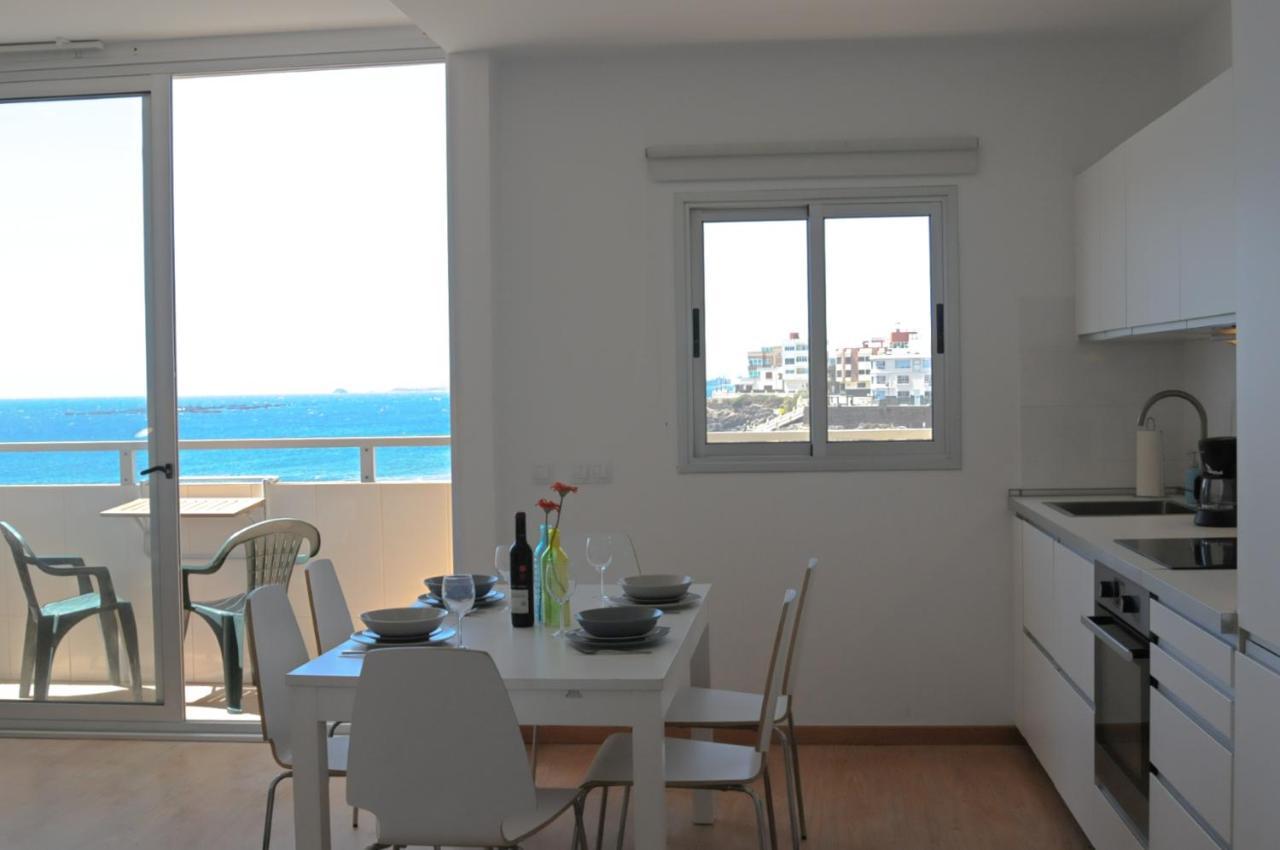 Vista Playa Y Mar - Sea View, Wifi And Ac Apartment Melenara Bagian luar foto