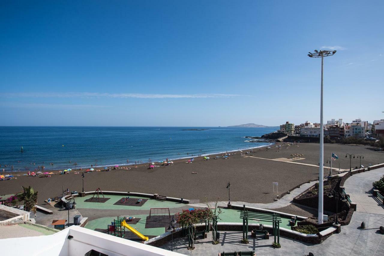 Vista Playa Y Mar - Sea View, Wifi And Ac Apartment Melenara Bagian luar foto